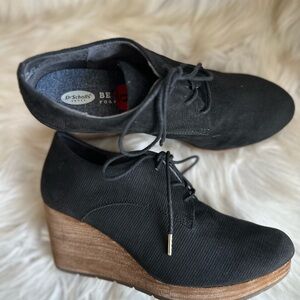 Dr. Scholl's Black and Brown Wedge Shoes